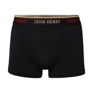 JOHN HENRY UNDERWEAR Silver &amp; Gold Series กางเกงชั้นในผู้ชาย ทรงบ๊อกเซอร์ บรี๊ฟ รุ่น JU JU3G002 สีดำ