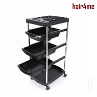 [Anti Hair Tangle Wheel] X107 Salon Hairdressing Trolley Black 5 Layer Hair Salon Barber beauty trol