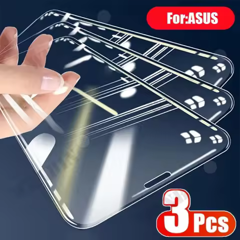3 Pcs Tempered Glass For Asus ROG Phone 8 7 6 D Pro Screen Protector on For Asus Zenfone 10 9 8 7 6 