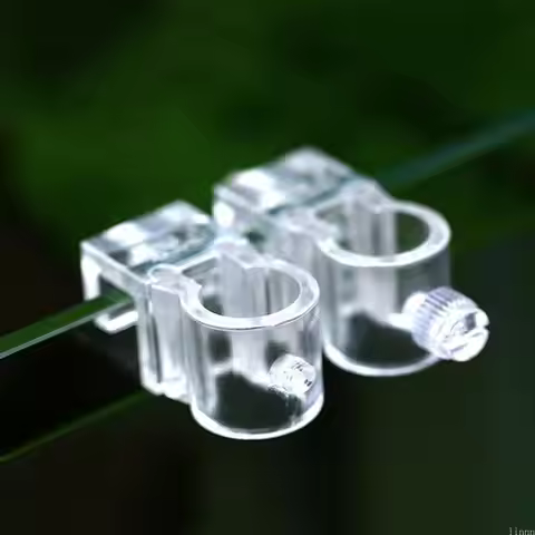 Aquarium Lily-Pipe Plastic Fixture for Fix Inflow/Outflow-Tube Clamp Fixing