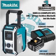 MAKITA DMR114 18V / 12Vmax Cordless Bluetooth Job Site Radio 『1 Year Warranty』