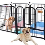 Dog Cat Rabbit Large Playpen Cage Black White