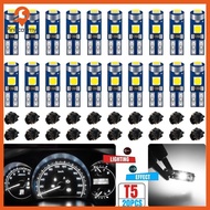 Pinkcat 20Pcs 12V Canbus T5 58 74 286 W1.2W 3030 LED 3SMD Wedge LED Light Car Dashboard Instrument P