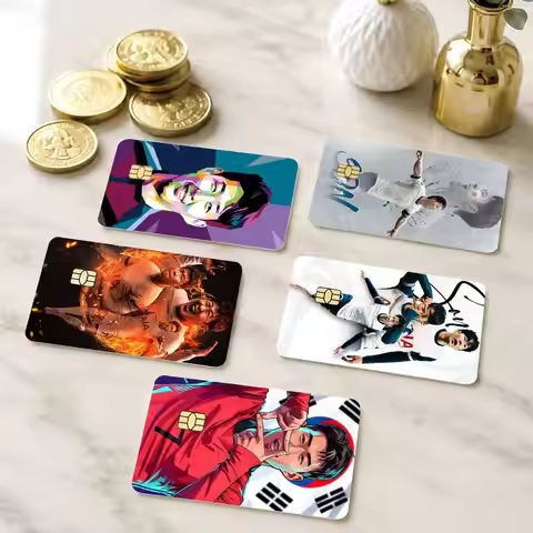 B-Basketball star Son Heung-min Credit Card HD Stickers Small Chip Waterproof Sticker Game Card Deca