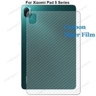 For Xiaomi Pad 5 Pad5 Pro 12.4 3D Carbon Fiber Rear Back Film Stiker Screen Protector (Not Tempered Glass)