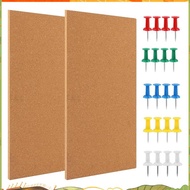 Cork Board Bulletin Board, Small Rectangular Pin Board for Wall, Self-Adhesive Cork Board for Office