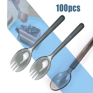 Disposable thickened plastic spoon, fork and spork (spoon and fork-combination)Disposable Cutlery