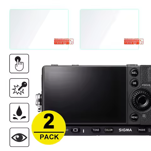 2x Tempered Glass LCD Screen Protector for Sigma fp / fp L Mirrorless dp3 dp2 dp1 dp0 Quattro Digita
