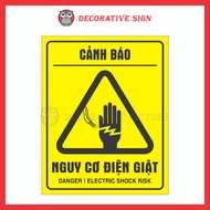 Danger Warning Sign - Danger! Electric Shock Risk