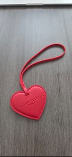 Lancaster Paris Red Heart Bag Charm
