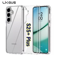 LIKGUS Case Samsung Galaxy S25+/S25 Plus/S25Plus Clear Soft Edge Screen Protector And Camera Lens