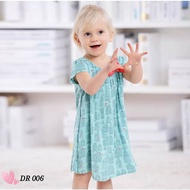 Girl / Kids / Children Dress - DR 006 Green Cage Picture [Ready Stock]