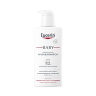 Eucerin pH5 BABY WASH & SHAMPOO 400 ML แชมพูสระผมและสบู่เหลว ทำความสะอาดผิวหน้า สูตรอ่อนโยน
