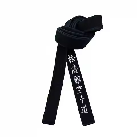 Width 4cm Karate Black Belt Embroidered Taekwondo Judo Uniform Waist Band Martial Arts TKD Aikido Tr