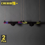 CMENIN ORLVS 2Pcs Cotton Patchwork Breathable Men Underwear Thong Men Jockstraps Ins Style Jockstrap