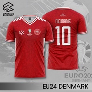Fantasy UEFA 2024 Football Jersey Premium Printing Custom Name EU24 DENMARK
