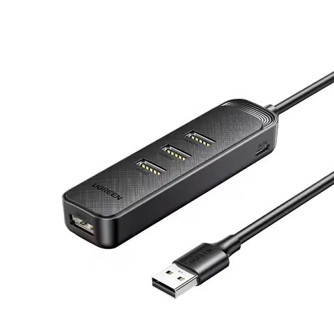 UGREEN 4-Port USB 3.0 Hub, ABS USB Splitter, 5 Gbps Data Transfer, USB Extender for Laptop