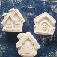 2d Plaster Coloring Doll House Shape