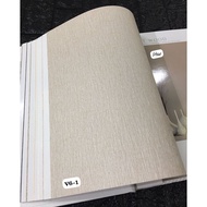 AVENUE MINIMALIST FINE FIBER CREAM PLAIN WALLPAPER