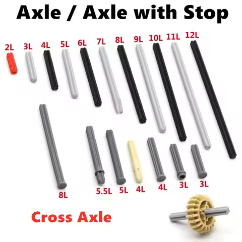 Building Blocks Cross Axle Bulk Modular Compatible 32062 4519 3705 32073 23948 87083 15462 Parts Ass