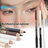 Double Headed Smooth Black Brown Eyeliner Eyebrow Pencil Silkworm Pearlescent Makeup Lying W6b6