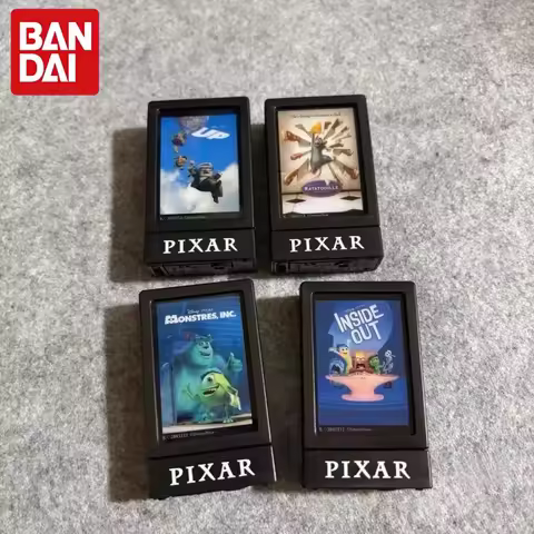 Bandai Pixar Glowing Poster Light Box Gashapon Mini Disney Movie Poster Magnetic Ornament Desktop De