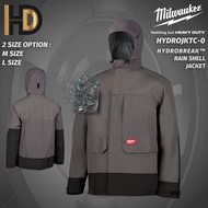 Milwaukee HYDROBREAK Rain Shell Jacket / Raining Jacket Milwaukee / HYDROJKTC / 2 SIZE