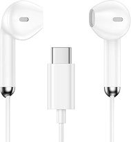 USB C Earphones Headset Headphone Wired Type C Earbuds Mic & Noise Cancelling USBC Ear Air Buds pods