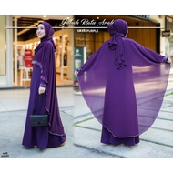 JUBAH RATU ARAB [JUBAH MANIK BATU][DARK PURPLE] | BUTIK RAISHA