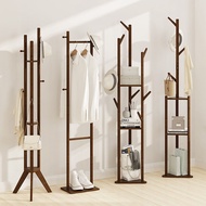 Simple Bamboo Floor Hanger Bedroom Coat Rack Room Clothes Rack Living Room Vertical Modern Household Clothes Rack Pole