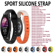 Sport Silicone Strap Band - Garmin Venu SQ 2 Plus Vivoactive 6 5 3 Forerunner 645 570 170 245 165 70