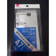 Daiso A7 8.5x12cm Thick Zip Lock Storage Bag 9519 22pcs / Pembungkus Zip Jenis Tebal / Japanese Stan