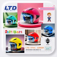 HELMET KID LTD VTEC JUNIOR TOPI KELEDAR HELMET RED S: 54CM FOR KIDS / CHILDREN SIRIM APPROVED