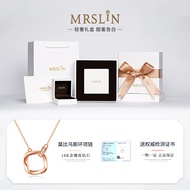 สร้อยคอรูปวงแหวน Mobius 18K ทองแดงแดง สร้อยคอรูปหัวใจรูปตัว U สำหรับผู้หญิง วันวาเลนไทน์ วันเกิด วัน