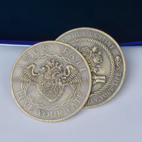 Amor Fati Love Your Fate Coin Love Your Destiny This Is Actually Your Life Stoicism Coin Daily Remin