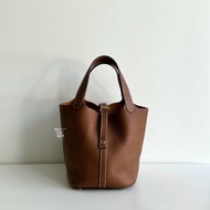 99新🆕 Hermès 愛馬仕 Picotin18 金棕金釦