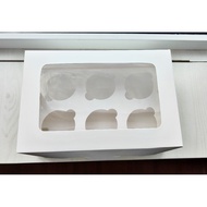 6-hole cup cake box 25x17x9