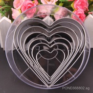Aimanyu Stainless Steel Cookie Cutter Mold Circle Round Plum Blossom Heart CIB0