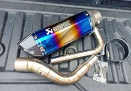 ชุดท่อNMAX155 ปี 2015-2019 ท่อแต่งNmax155+ปลายท่อ AK 14 นิ้ว