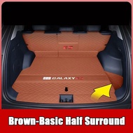 ZLWR Geely EX5 แผ่นรองท้ายรถ หุ้มด้วยวัสดุหนัง กันรอยขีดข่วนและทนต่อการสึกหรอ พรมตกแต่งสีเดียวกับรถเ