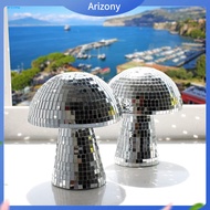 《penstok》 Reflective Disco Ball Mushroom Disco Ball Decoration Retro Mushroom Disco Ball Mirror Tile