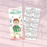 CALENDAR 2025/KALENDAR 2025 BOOKMARK / DOORGIFT / FREEGIFT / STUDENT / TEACHER