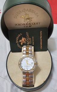 🌹$79999-男錶绝版POLO&amp;RACQUET防水，美國1910百年出產.收藏40年全新從無使用，面板是小鑽18k錶