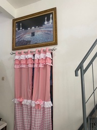 Hordeng Jendela Ungu Gorden kamar  warna Favorit model Jendela / Pintu Smokring Cakep