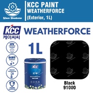 KCC PAINT Weatherforce (91000 [Black], Exterior Paint, 1L)