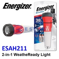 Energizer ESAH211 / MLHH32 2 IN 1 WeatheReady Portable Emergency LED Torch Light with 2xAA Battery