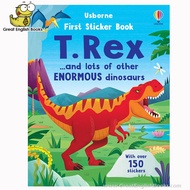 (In Stock) หนังสือสติ๊กเกอร์ First Sticker Book T. Rex: and lots of other enormous dinosaurs (First Sticker Books)