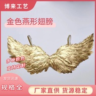 Angel Wings Golden Feather Swallow-Shaped Wings Children Adult Performance Wings Devil Wings