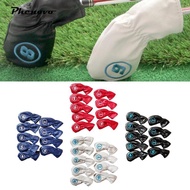 [Phenovo] 9pcs Golf Hybrid Set Kopfbedeckung Utility Club Interchangeable Number Tag