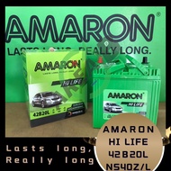 [ 42B20L | NS40ZL | NS40 ] Amaron Hi-life | Car Battery Bateri Kereta | Myvi Axia Bezza Alza Viva Honda City Jazz BRV